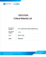 GDCU32A Critical Material List